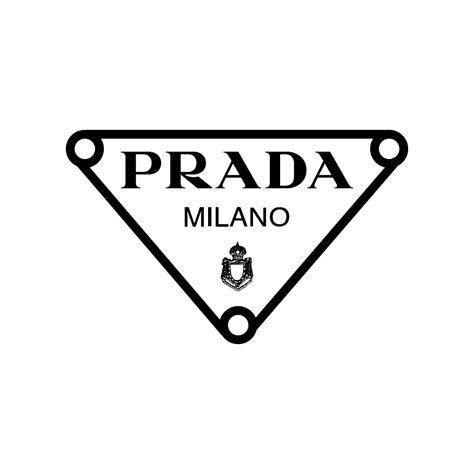 white prada logo png|prada triangle logo png.